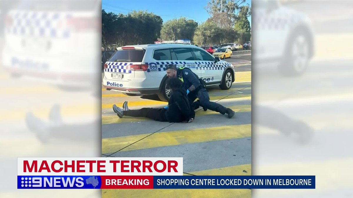 Shoppers have run for their lives when a fight, involving knives, broke out at a food court inside Northland Shopping Centre in Melbourne's north. #9News Ollie Haig