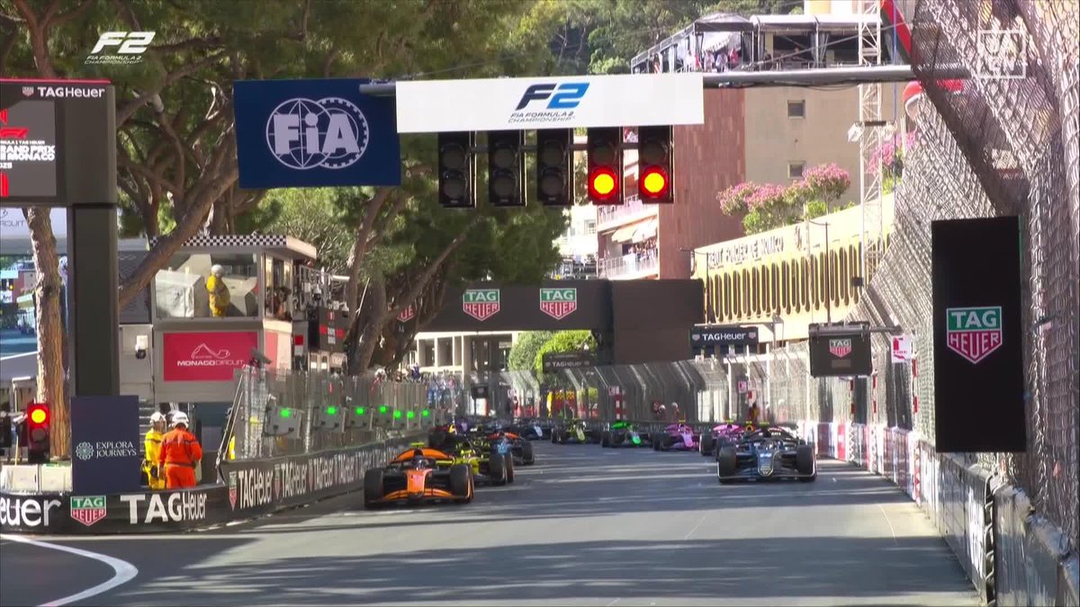😱Así ha sido la caótica salida de Mónaco Increíble... #F2 #MonacoGP