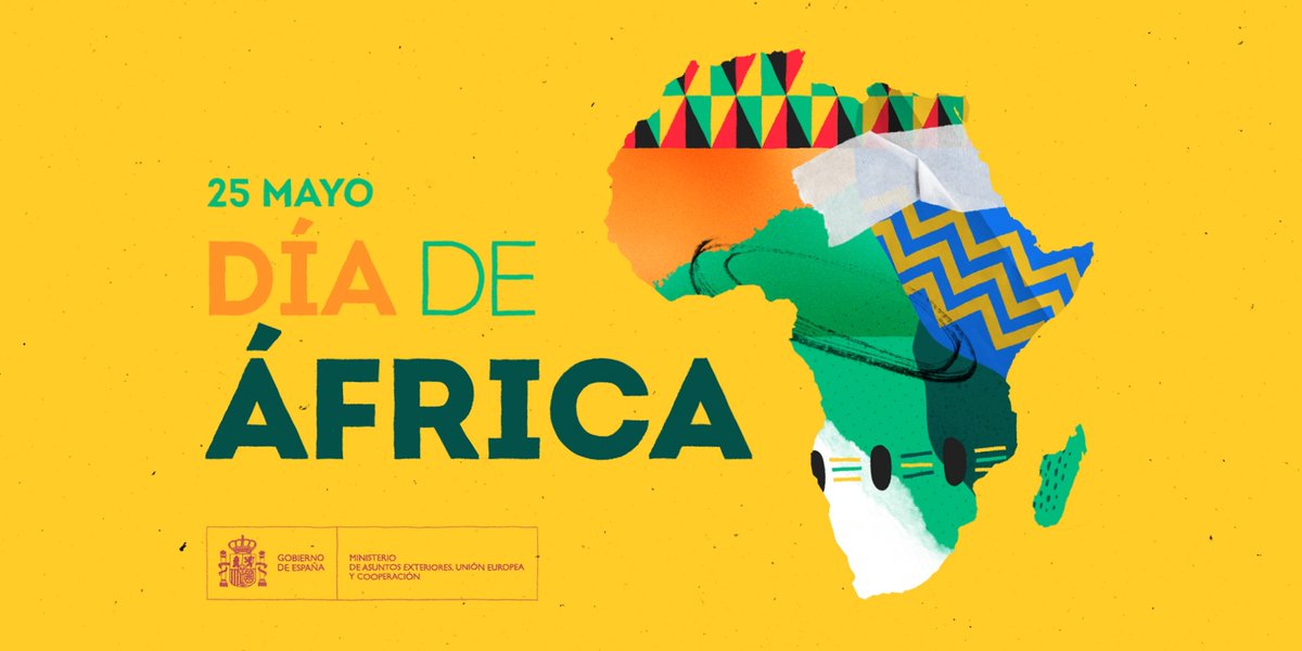 ¡Hoy, como cada 25 de mayo celebramos el Día de África! España, a través de su Estrategia España-África 2025-2028, busca fortalecer los lazos con el continente vecino e impulsar un desarrollo inclusivo y sostenible junto a sus aliados africanos. #DíaDeÁfrica #AfricaDay