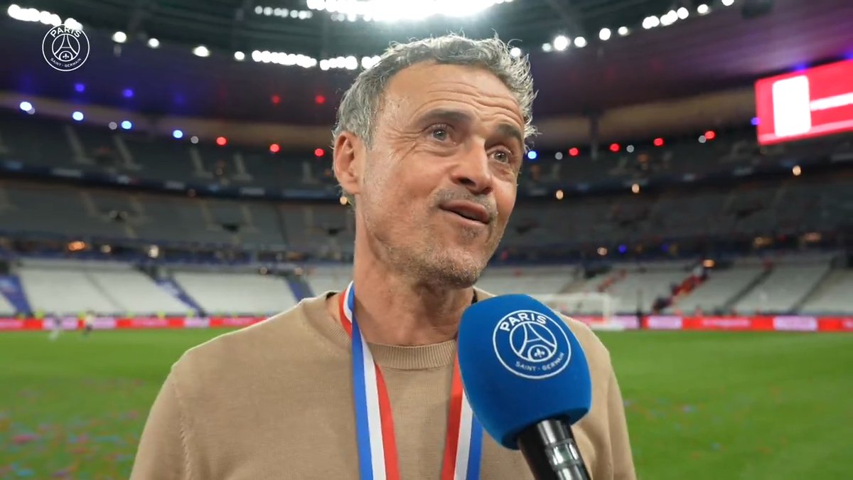 🏆 Après cette victoire en Coupe de France, c'est l'heure d'écouter les réactions du coach Luis Enrique ainsi que de Nuno Mendes et Bradley Barcola 🎙️ #PSGSDR I #CoupeDeFrance