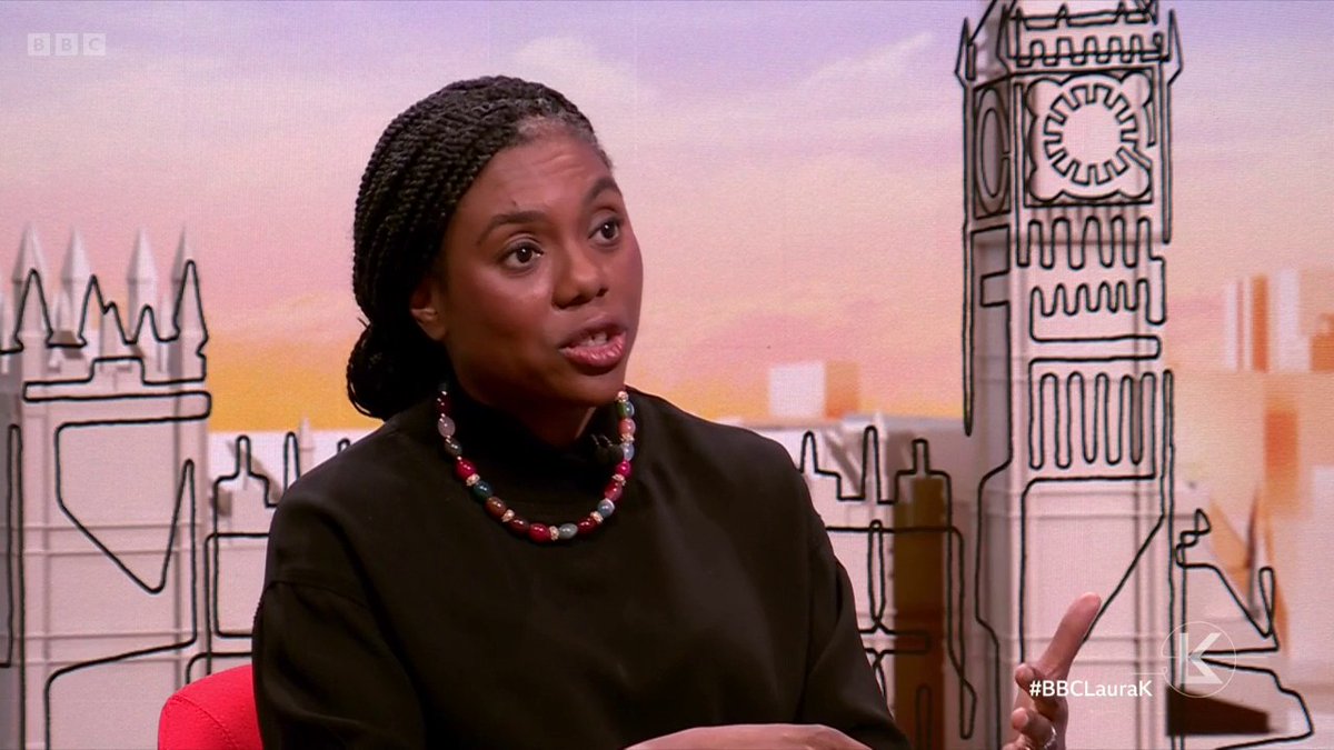 "Israel is an ally... you put the pressure on behind [closed doors]" Kemi Badenoch Leader of the opposition says that Keir Starmer should not have publicly criticised Israel as "we should not have terrorists cheering" #BBCLauraK