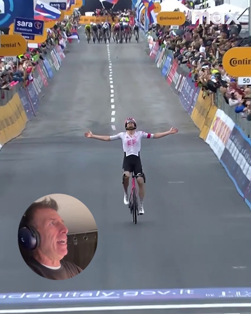 "Det är dansk seger igen" 🚴🇩🇰 Kasper Asgreen segrade i Girots fjortonde etapp. Roberto Vacchi 📲 Se Giro d’Italia på Max.