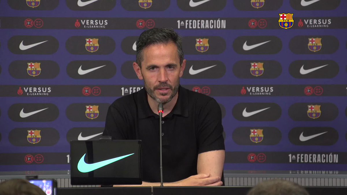 🔊 Les paraules en roda de premsa de Sergi Milà valorant el desenllaç de la temporada del Barça Atlètic 💙❤