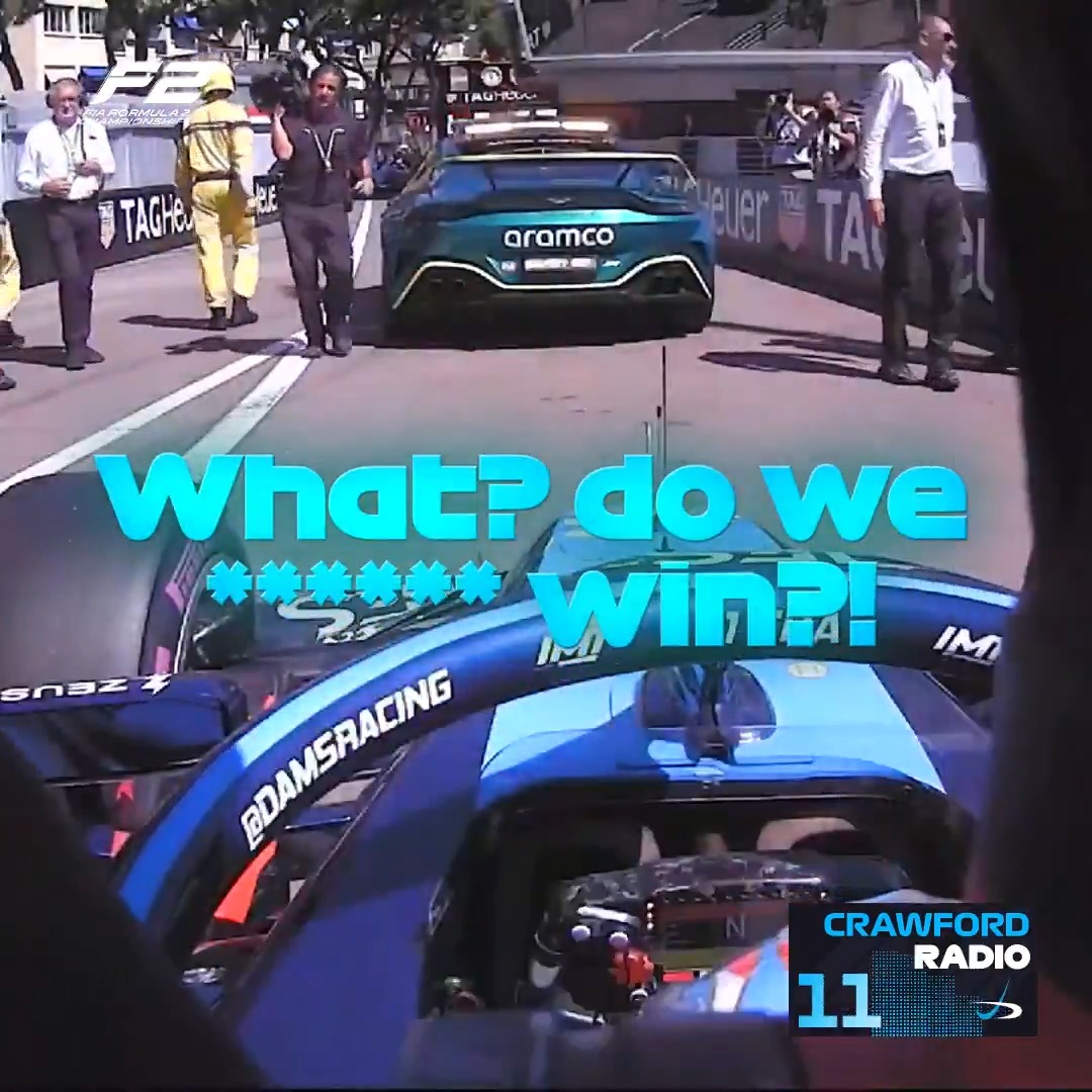 He rolled the dice and won 🎲 A fourth career #F2 victory for jakcrawfordracing in the streets of Monaco 🇲🇨 #MonacoGP