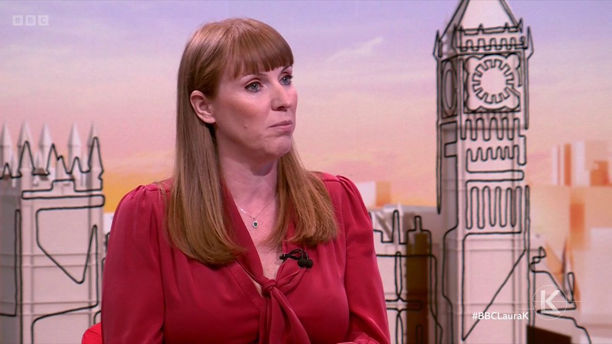 “I do not want to run for leader of the Labour party” Deputy PM Angela Rayner says “I rule it out” after #BBCLauraK asks if she rules out running