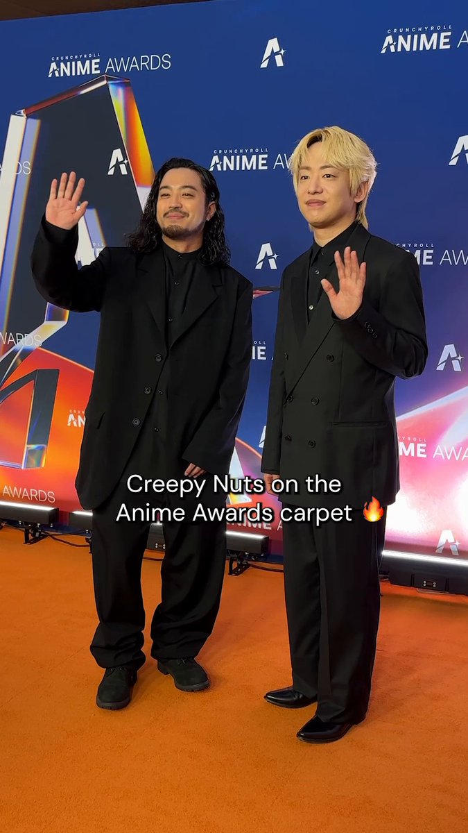 Creepy Nuts (Creepy Nuts) on the orange carpet 🔥 #AnimeAwards