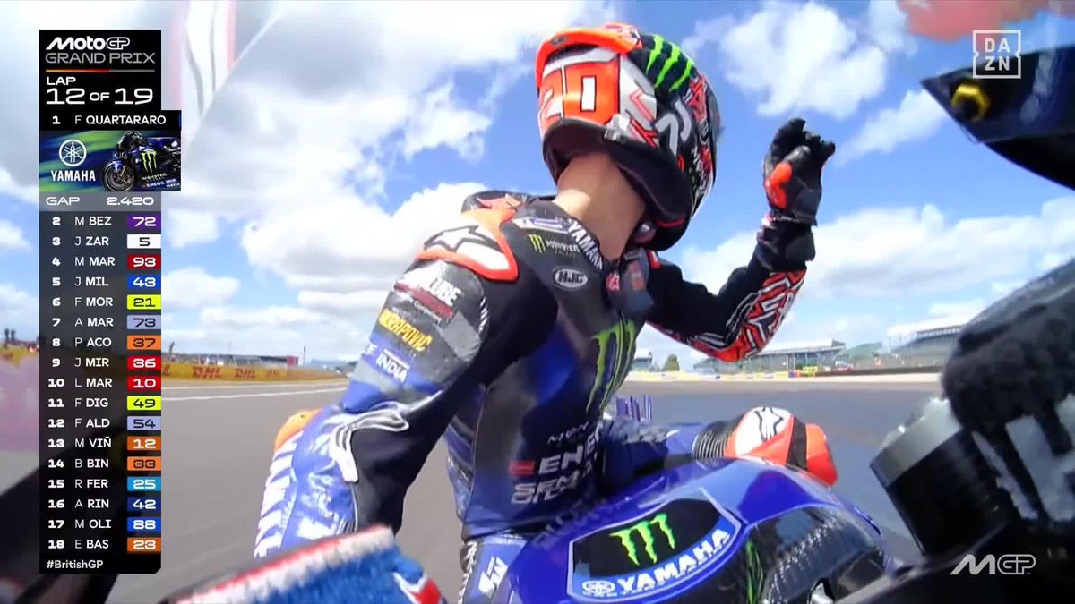¡QUÉ MALA SUERTE LA DE FABIO QUARTARARO! 🥺 Tres años buscando volver a ganar... Y el día que más cerca estaba, falló su Yamaha #BritishGP 🇬🇧 #MotoGP 🏁 Disfruta del Plan Motor por solo 9,99€ al mes durante un año. ¡OFERTA VÁLIDA HASTA HOY! 📎