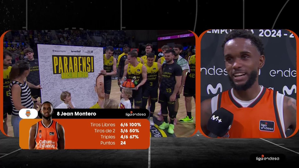 โค๏ธ ๐๐๐๐จ ๐๐จ ๐ฌ๐๐ฎ ๐ฌ๐ ๐ฅ๐ก๐๐ฎ Las palabras de Jean Montero sobre Marcelo Huertas son todo lo que estรก bien de nuestro deporte. ๐บ Basket en Movistar Plus+ | #ConectaConTuPasiรณn #LigaEndesa