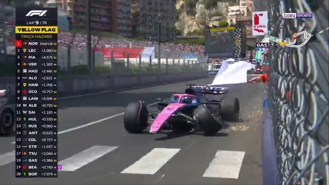 💥 Gasly'nin Tsunoda'ya temas ettiği an! | #F1 #MonacoGP