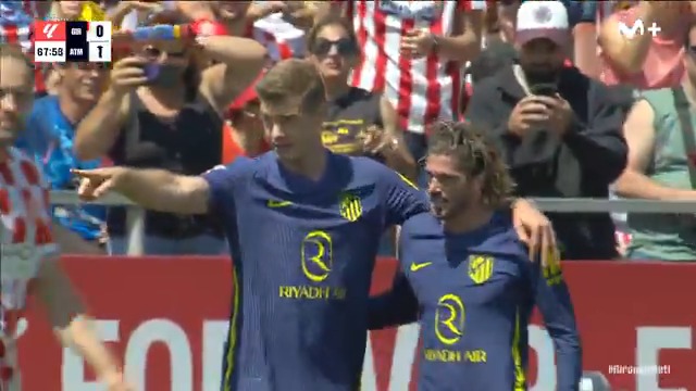 Cuatro pases y gol de Sorloth. Concede el Girona y castiga el Atleti. #LALIGAEASPORTS #LaCasaDelFútbol