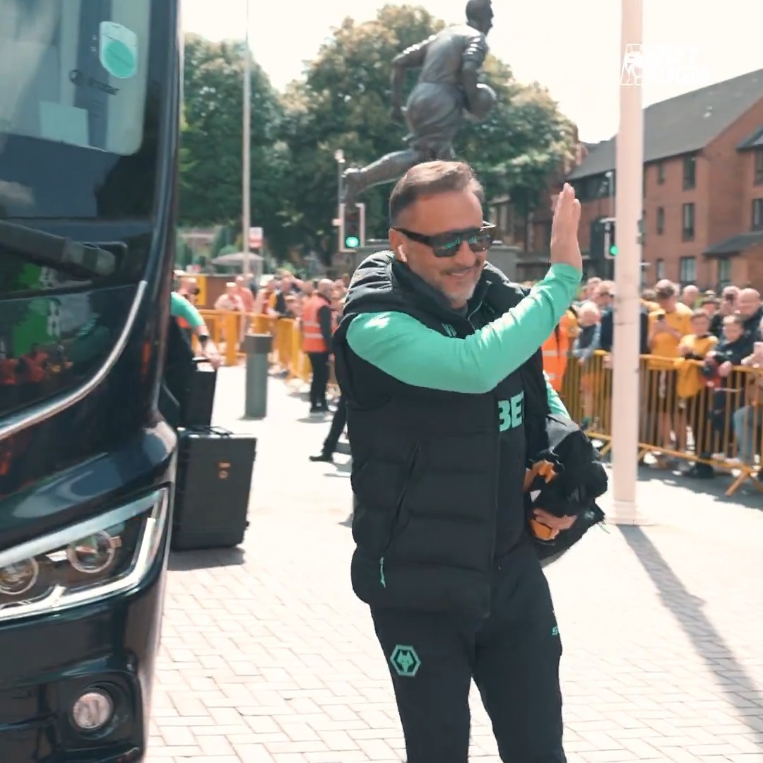 Arriving at Molineux 👋
