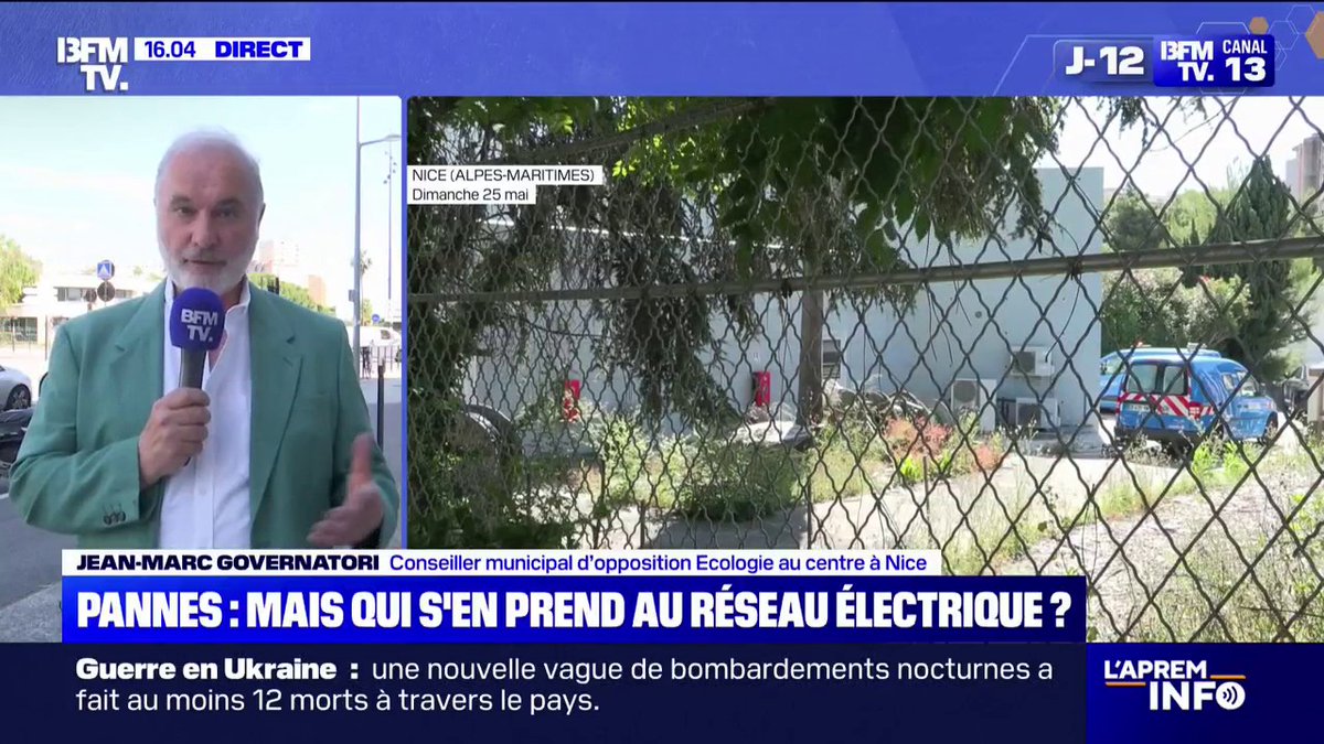💬 "S'il y avait beaucoup de panneaux solaires, on serait indépendant", déclare Jean-Marc Governatori, conseiller municipal Écologie au centre à Nice