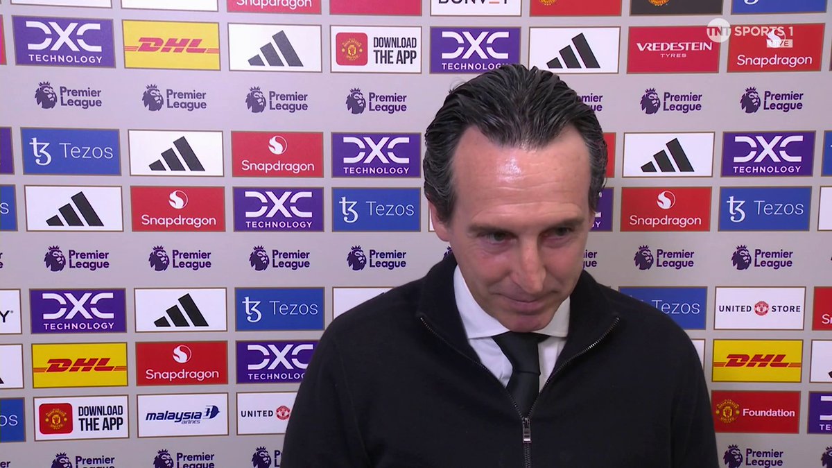 "No way" ❌ A simple answer from Unai Emery as he's asked about the future of Emi Martinez and if it's away from Villa Park 👀 🎙️ @julesbreach | 📺 TNT Sports &amp; discovery+ UK