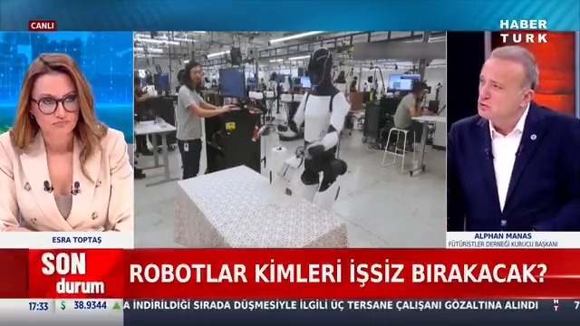 İnsan hayatını robotlar nasıl değiştirir? Robotlar tehlikeli mi yeni hayat tarzı mı? İnsanlar robotlara güvenebilir mi? Alphan Manas #Haftalık'ta Esra Toptaş'a anlattı.