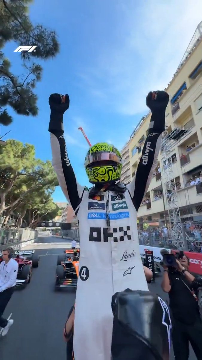 The celebrations begin 🎉 #F1 #MonacoGP McLaren Mastercard Formula 1 Team