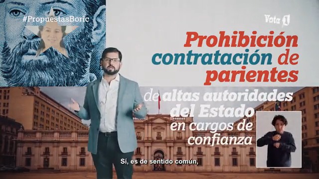 Gabriel Boric " Prohibiremos la contratación de parientes de altas autoridades del estado en cargos de confianza " Exceptuando a la hermana de la Ministra de la mujer Antonia Orellana . #MesaCentral