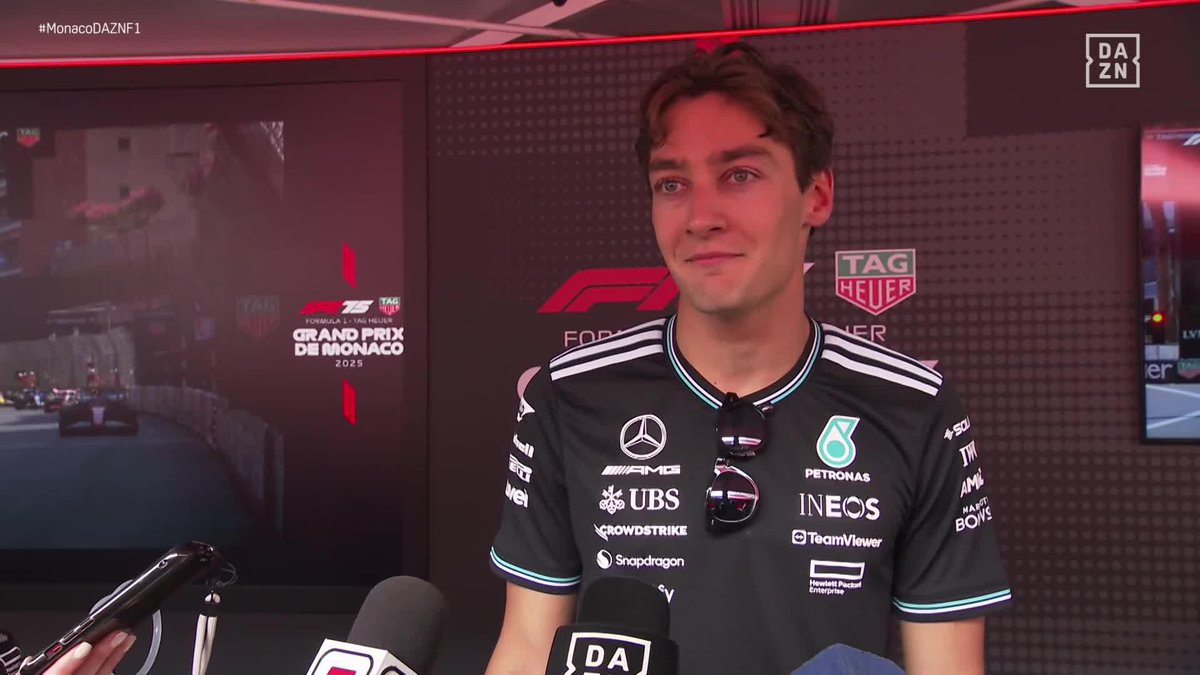 🗣️ George Russell, sobre su penalización "Esperaba el drive through, pero he terminado más arriba que si me hubiera quedado fuera. Eso demuestra que el sistema no es perfecto" #MonacoDAZNF1 🇲🇨