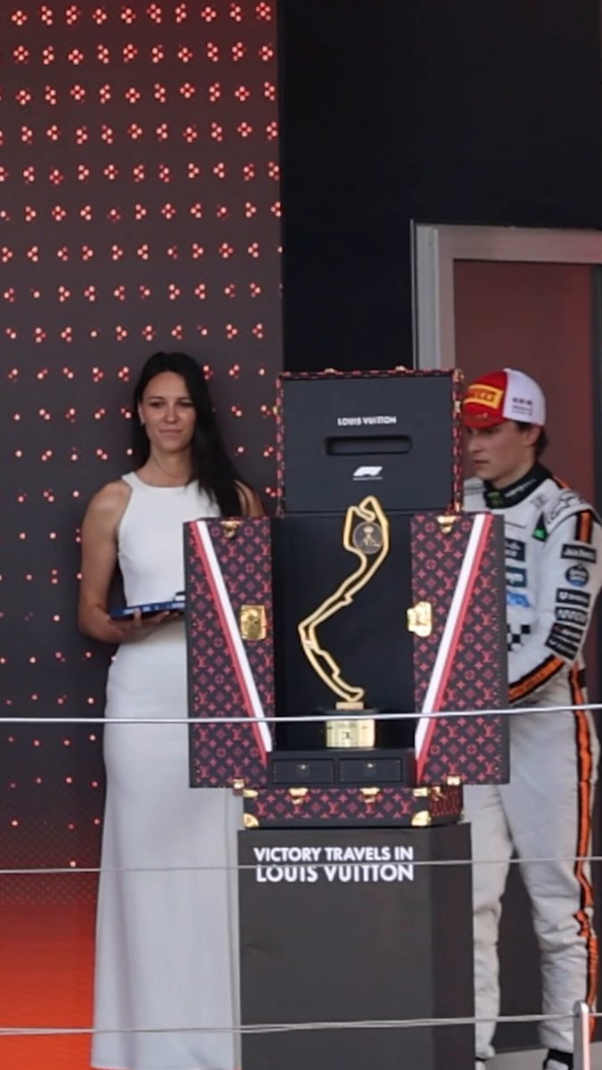 Enjoy the Papaya party on the podium 🍾 #McLaren | #M7AReborn | #MonacoGP 🇲🇨