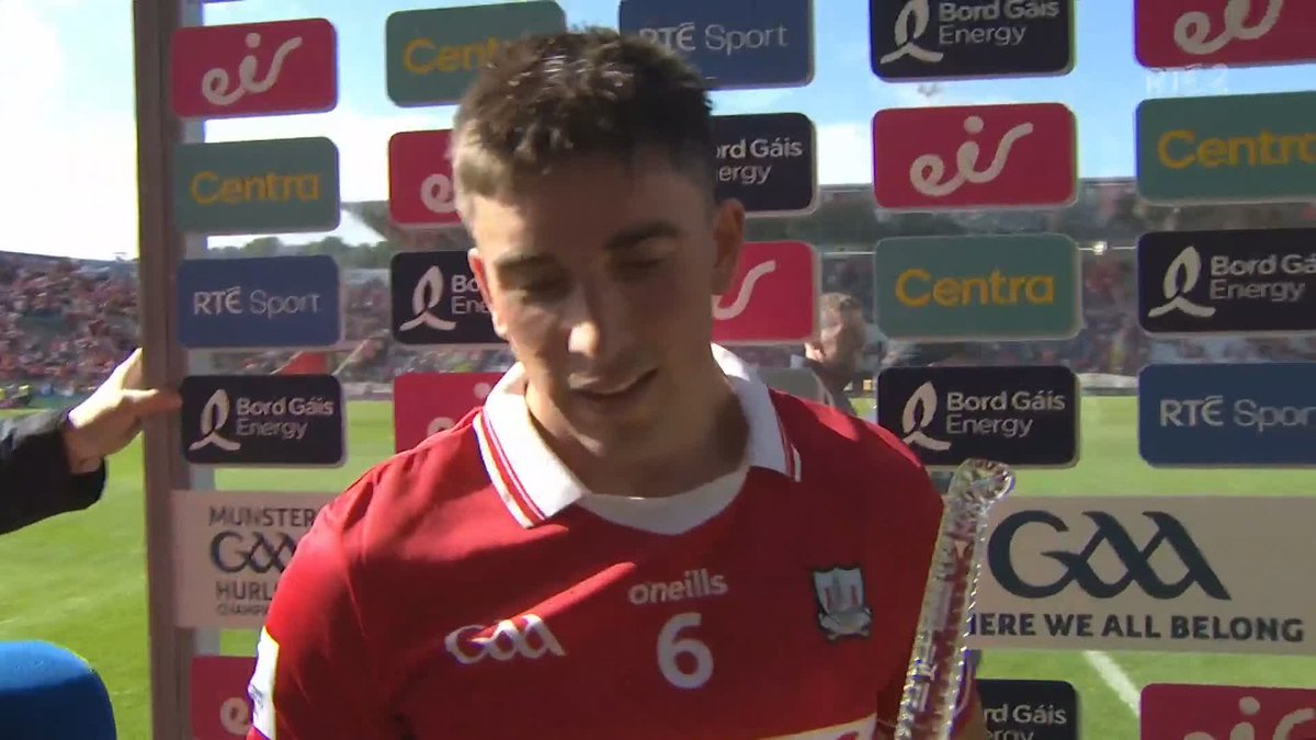 "Back to the lion's den, can't wait for it" Man of the Match Ciarán Joyce reacts after Cork's win over Waterford as they face into a Munster final 📺 Watch on @rte2 &amp; @rteplayer 📻 Sunday Sport @rteradio1 Live blog 👇