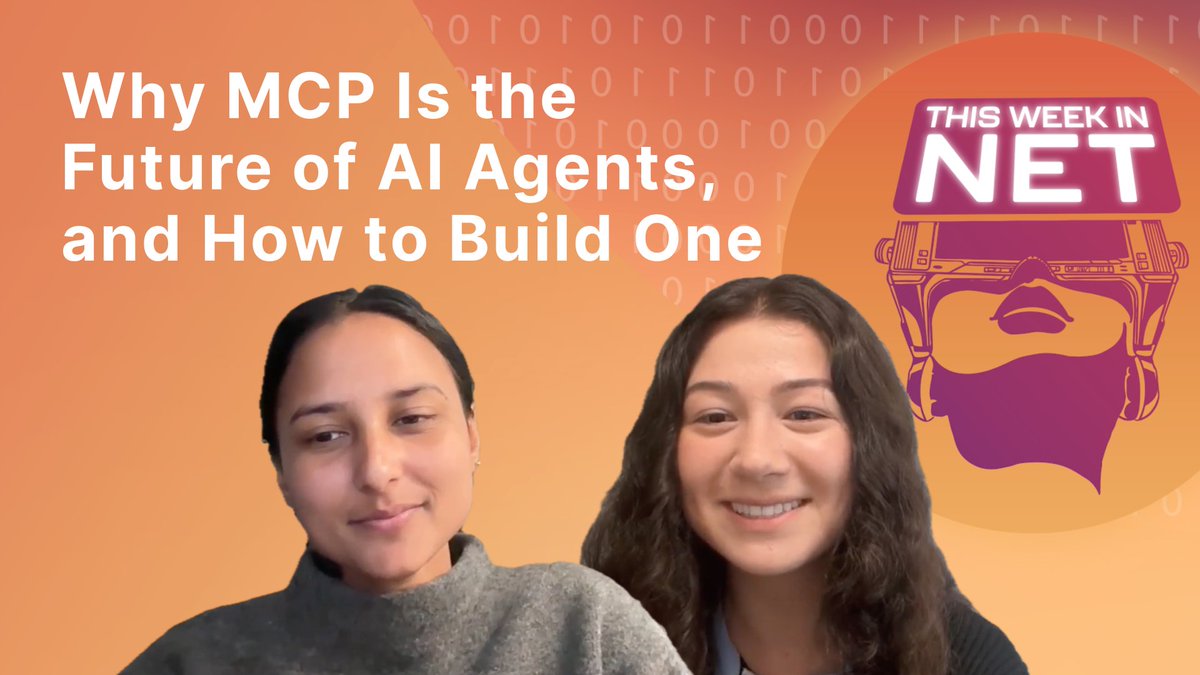 Why is everyone talking about MCP and AI agents? In this #ThisWeekinNET episode, we cover with Nevi Shah and dina kozlov 🐀: ✅ What MCP is ✅ Demos on Cloudflare ✅ Why companies should care ✅ What’s next 🎥 Watch now: