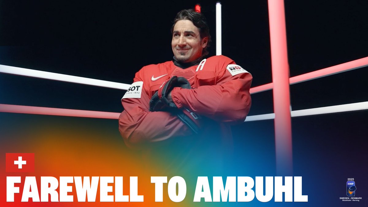 The impact of Andres Ambuhl on Swiss hockey will be felt for generations. 🙌🇨🇭 #MensWorlds #IIHF Swiss Ice Hockey