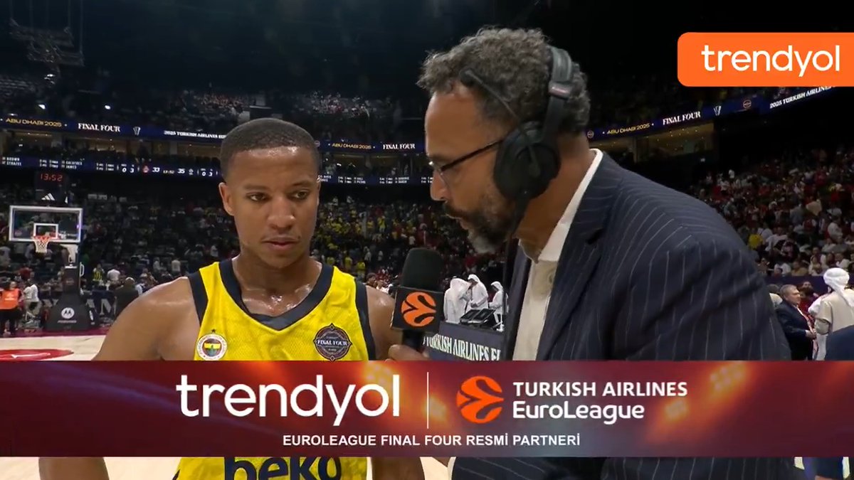 EuroLeague Final Four Resmi Partneri Trendyol; Abu Dabi’de basketbol heyecanının yanında! Trendyol TrendyolAR Devon Hall'un devre arasında yaptığı açıklamalar sizlerle! 👀
