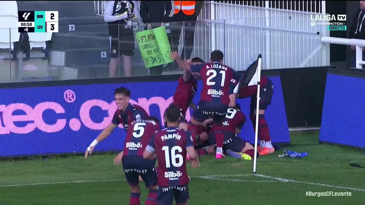 Si el cuento perfecto existe... ¡ES ESTE! 🐸 EL Levante UD... ¡ASCIENDE A PRIMERA EN EL 97' Y CON UNA OBRA DE ARTE DE CARLOS ÁLVAREZ! 🔥 #LALIGAHYPERMOTION