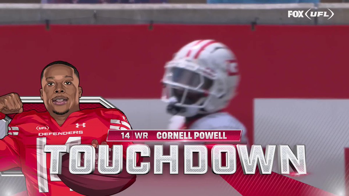 Powell into the end zone for the TD! 💪 📺: FS1 | Verizon