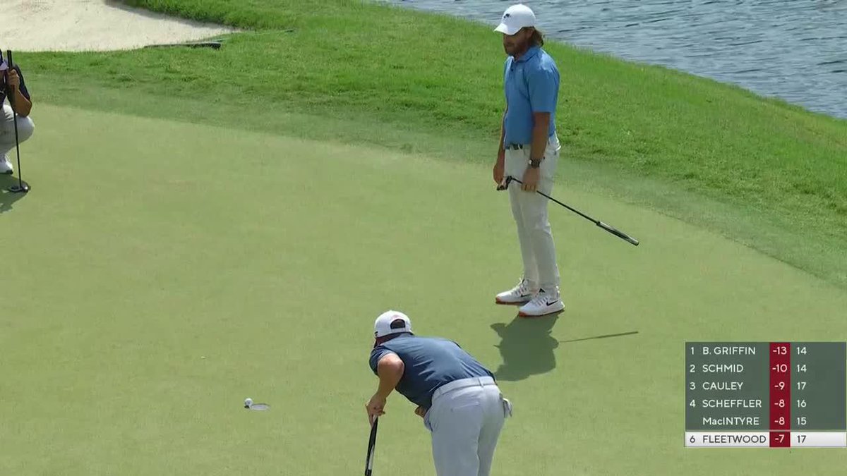 Worth the wait. 😉 Tommy Fleetwood birdies his final hole Charles Schwab Challenge