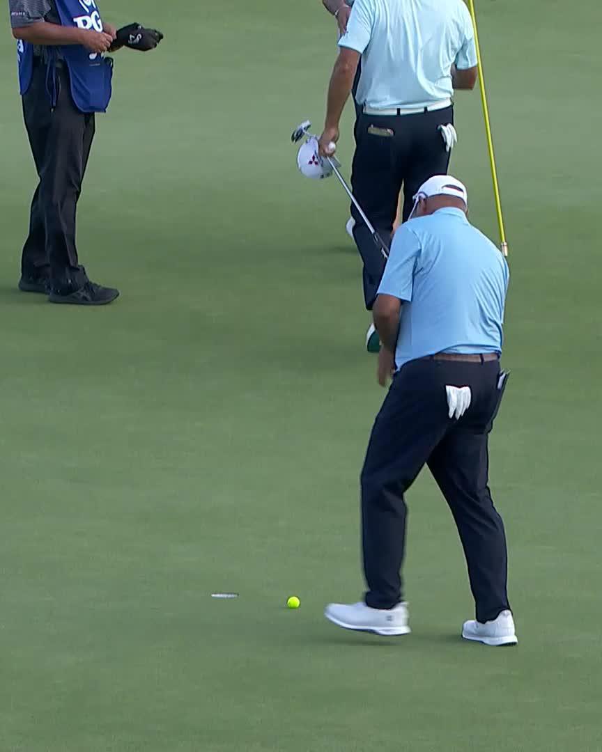 🚨🏆👀 #WINNER — Angel Cabrera captures the Senior PGA Championship, claiming back to back majors within a week of one another. The wins mark the first two senior majors of his career as his comeback continues.