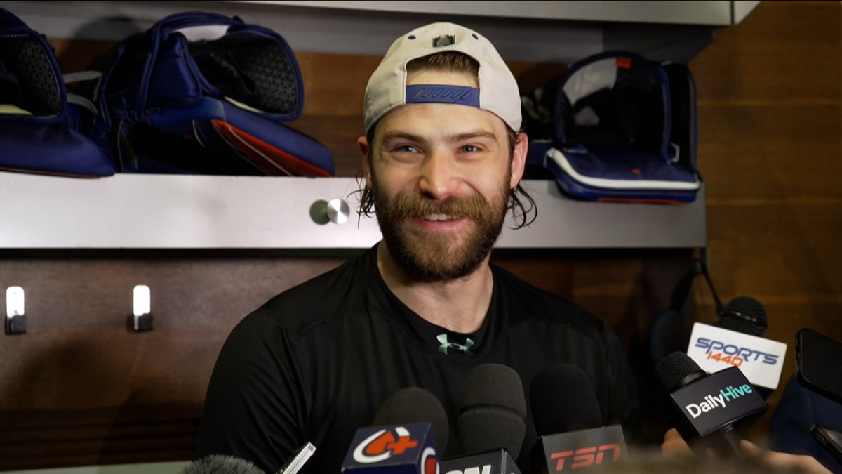 "That was massive. Being able to get some momentum going into the third &amp; we got a couple more, that just changes the pace of the game." Stuart Skinner on the #Oilers ability to pull away in the third period. Enterprise | #LetsGoOilers