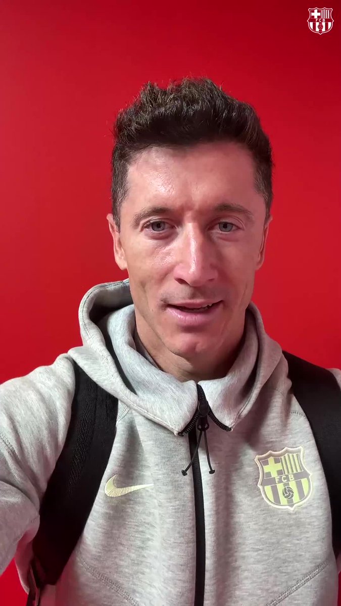 A special message for you, culers, from Robert Lewandowski: