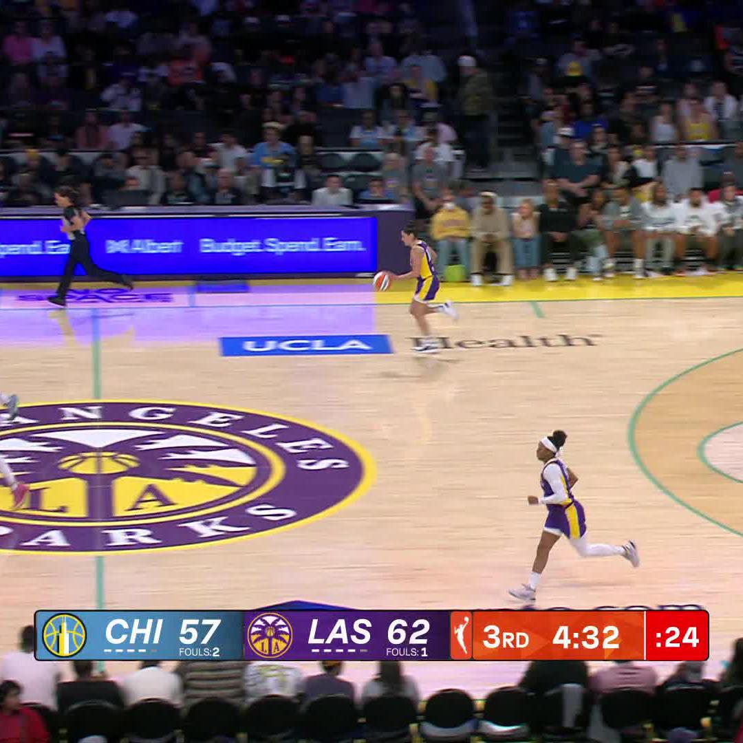 KP BRINGING THE RAIN TO LA! ☔️ She's 5-6 from 3. Kelsey Plum x WNBA