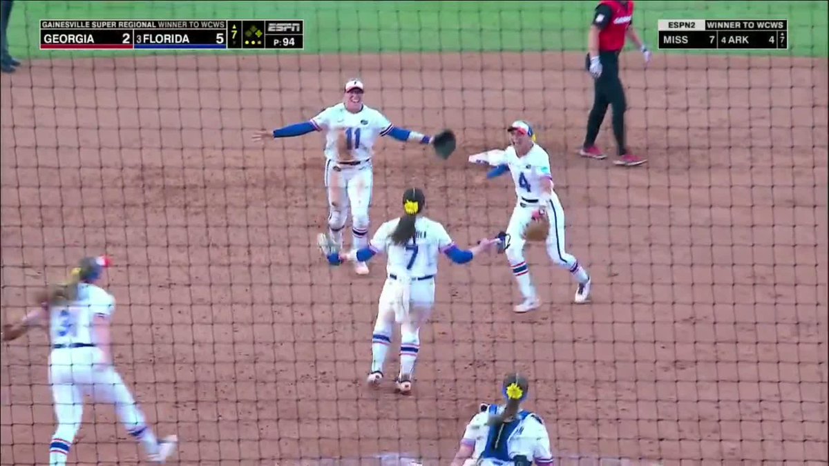 THE GATORS ARE GOING BACK TO THE #WCWS 🎉 #RoadToWCWS x 🎥 ESPN / Gators Softball