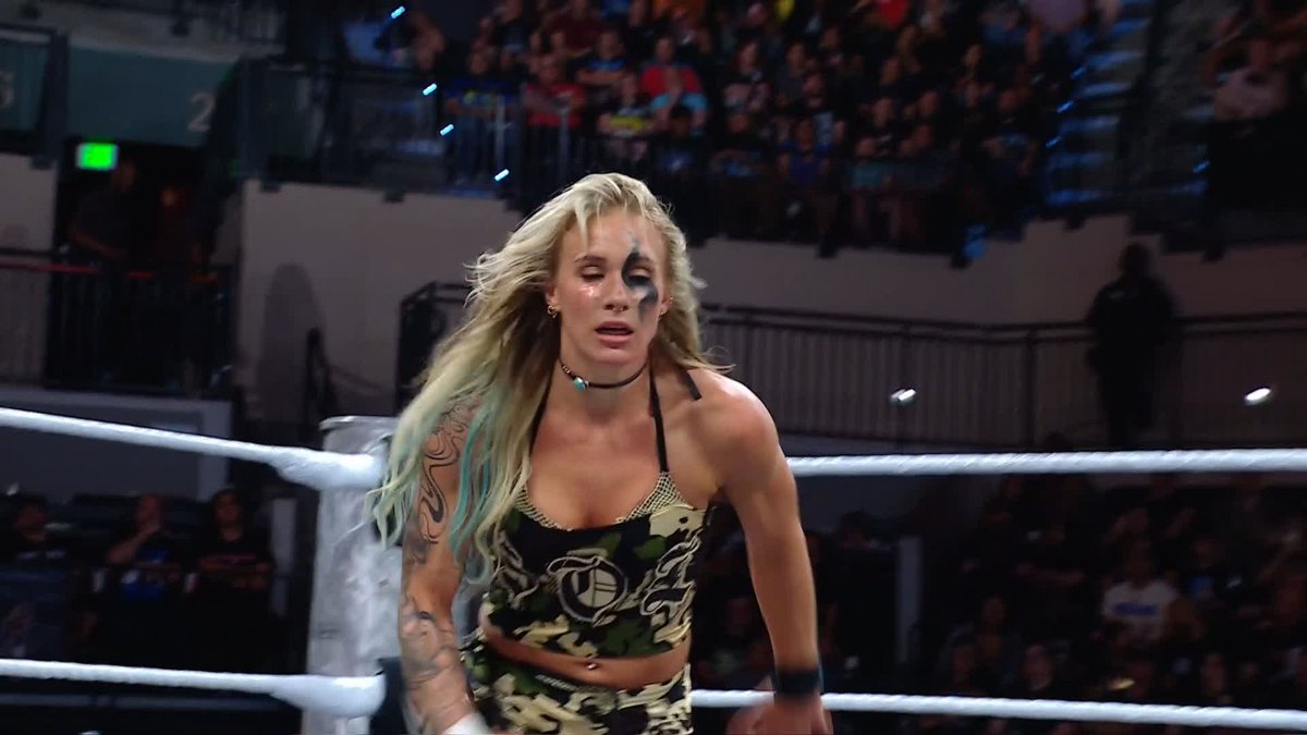 She's outta here! ZARIA just got ejected!! 😱 #WWEBattleground