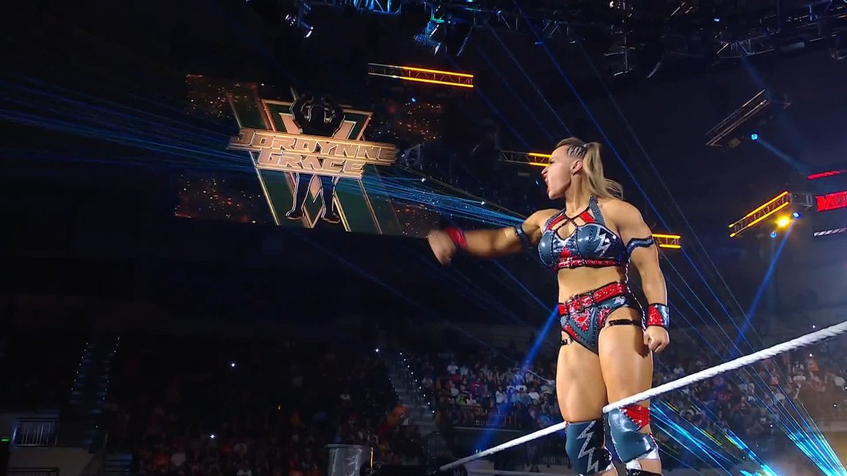 The Juggernaut has arrived. 💪 Will tonight be Jordynne Grace's crowning moment? #WWEBattleground