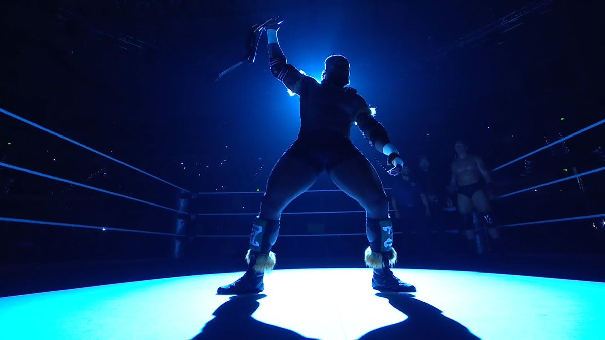 The Ruler. The Destroyer. The #WWENXT Champion. Oba Femi wwe has arrived to #WWEBattleground 😤