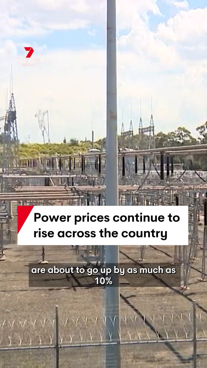 Household power bills are about to go up by as much as 10-per cent after the energy regulator's annual review. Standing offer plans in New South Wales are going up the most.. rising by as much as 228-dollars. South East Queensland customers will see a hike of 77 dollars. In South Australia prices will rise by about 71 dollars. #power #bills #costofliving #electricity #inflation #7NEWS