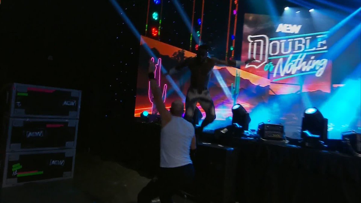 If we weren't dizzy enough from all this action... Swiss Watch #AEWDoN LIVE on PPV right now!