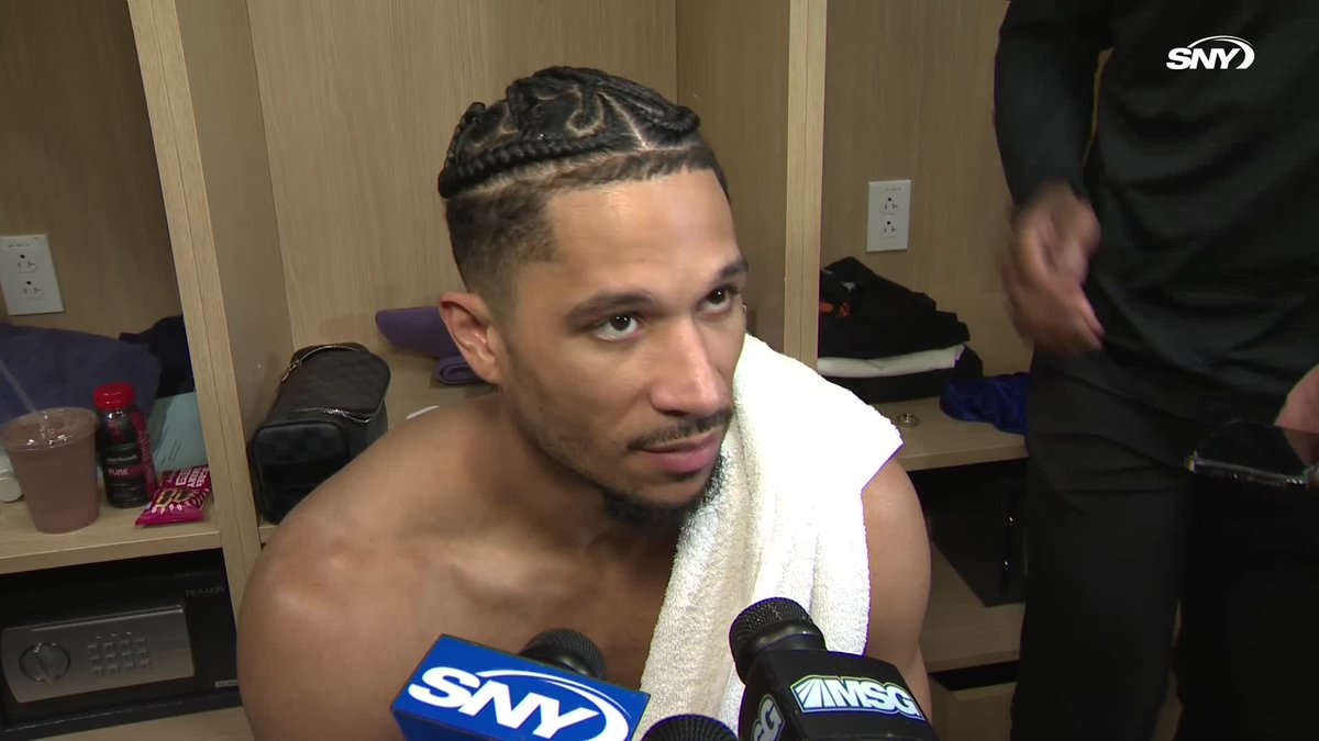 "Sham played great, Lon played great, Deuce. You've got to give credit to those guys. They injected energy into the game." Josh Hart talks about the boost the Knicks got from the bench tonight:
