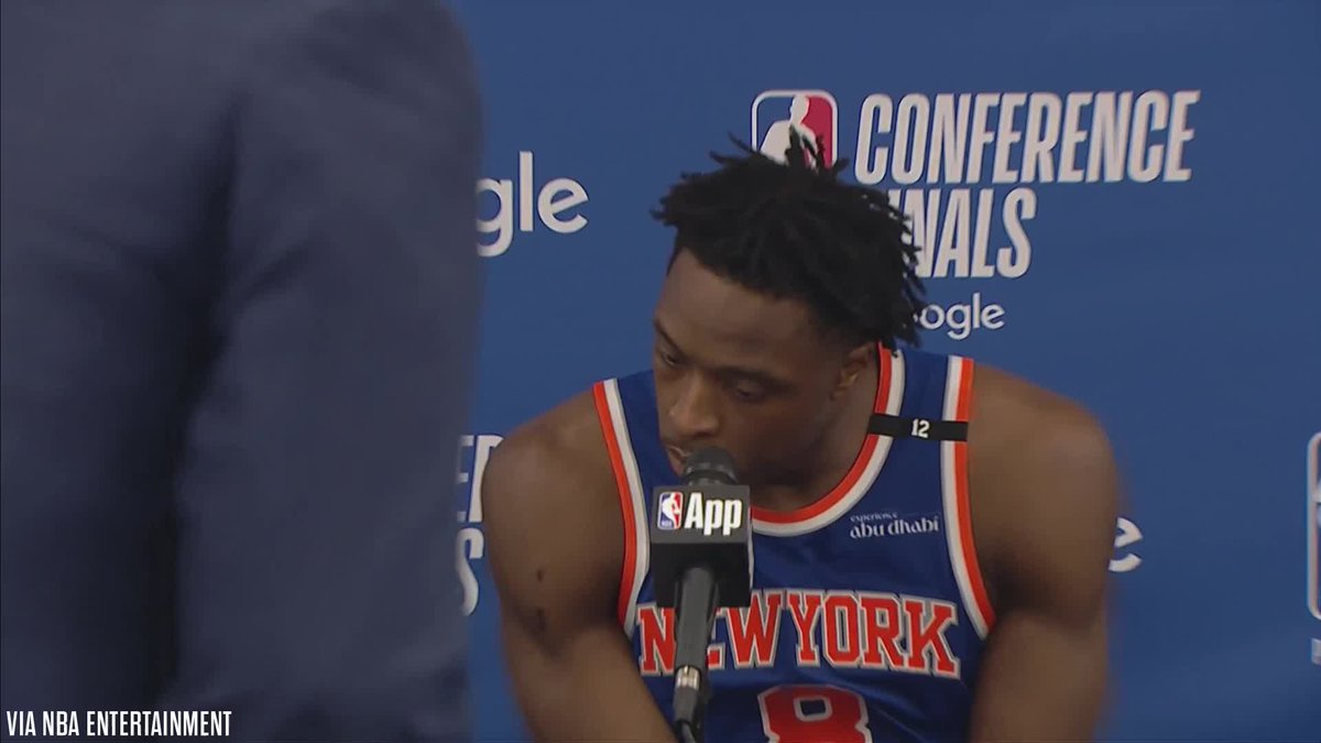 A quick press conference for OG Anunoby 😂