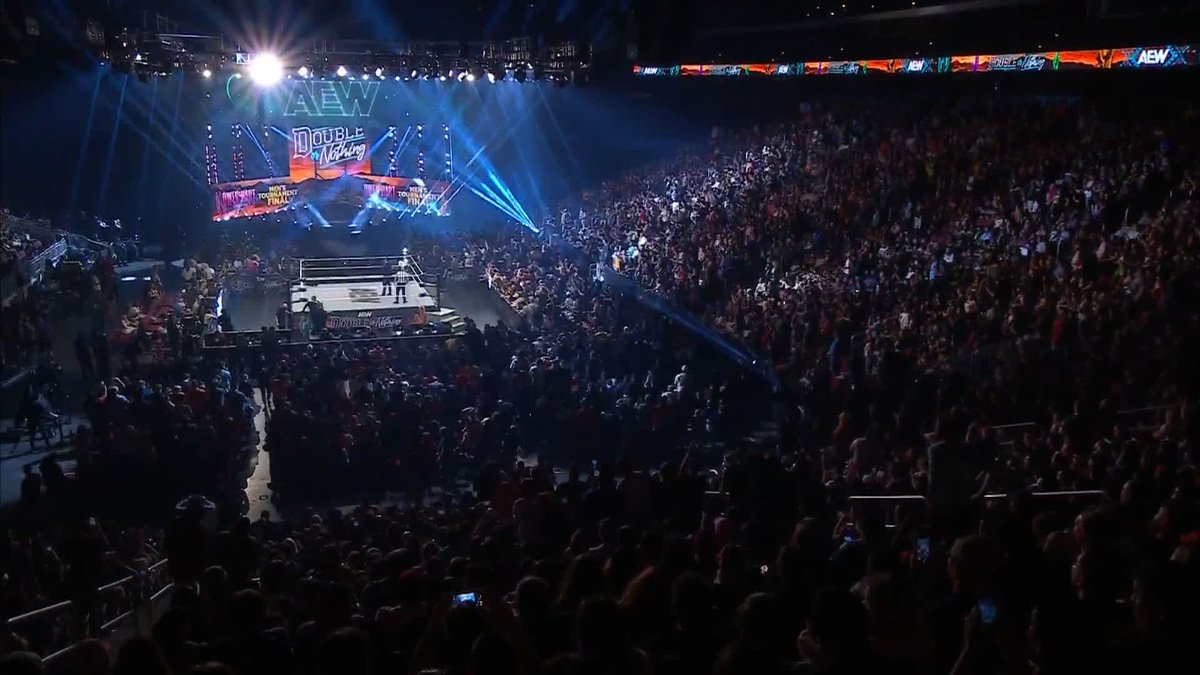 Through the darkness, Hangman Adam Page looks for redemption, but he has to beat Will Ospreay • ウィル・オスプレイ to do it and win the @Owen_Foundation Cup in order to head to #AEWAllInTexas! Watch #AEWDoN LIVE on PPV right now!