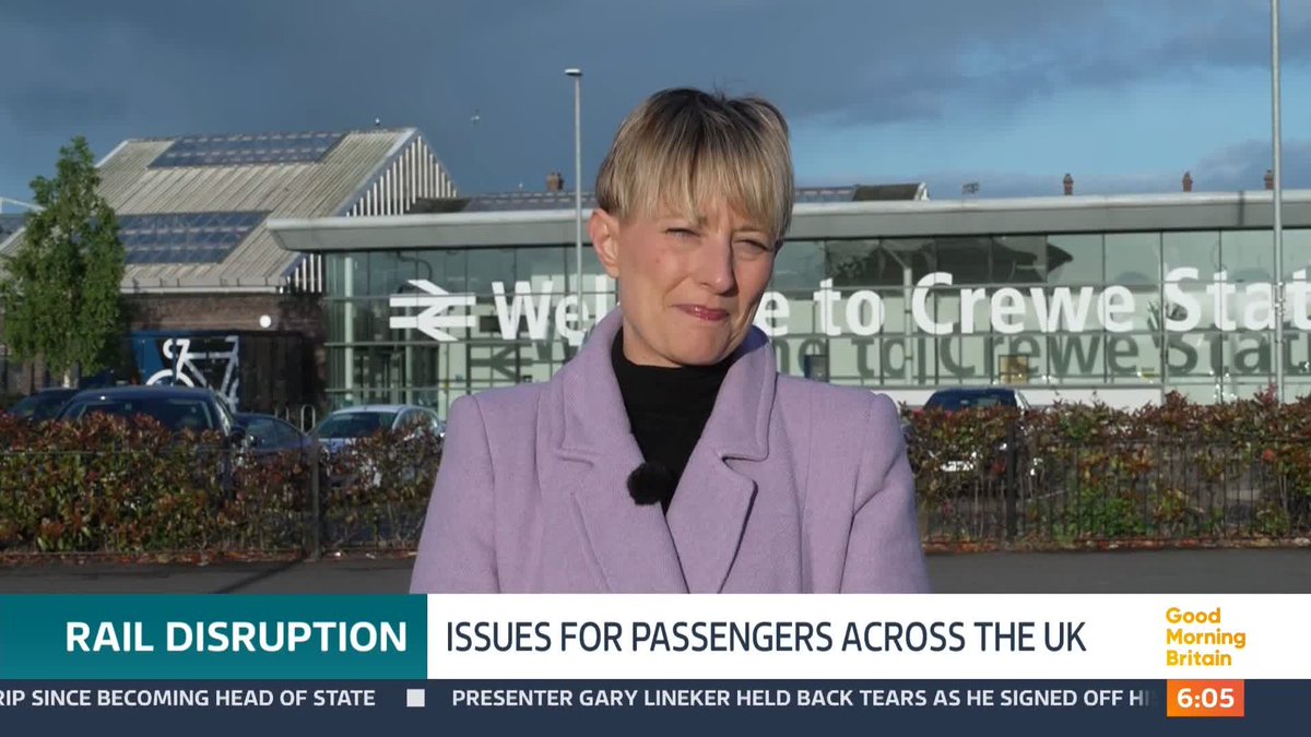 People travelling by train should be braced for yet more rail misery today, with disruption expected on lines across the UK. It comes as the first rail service renationalised under Labour started operating yesterday. Katy Rickitt reports.