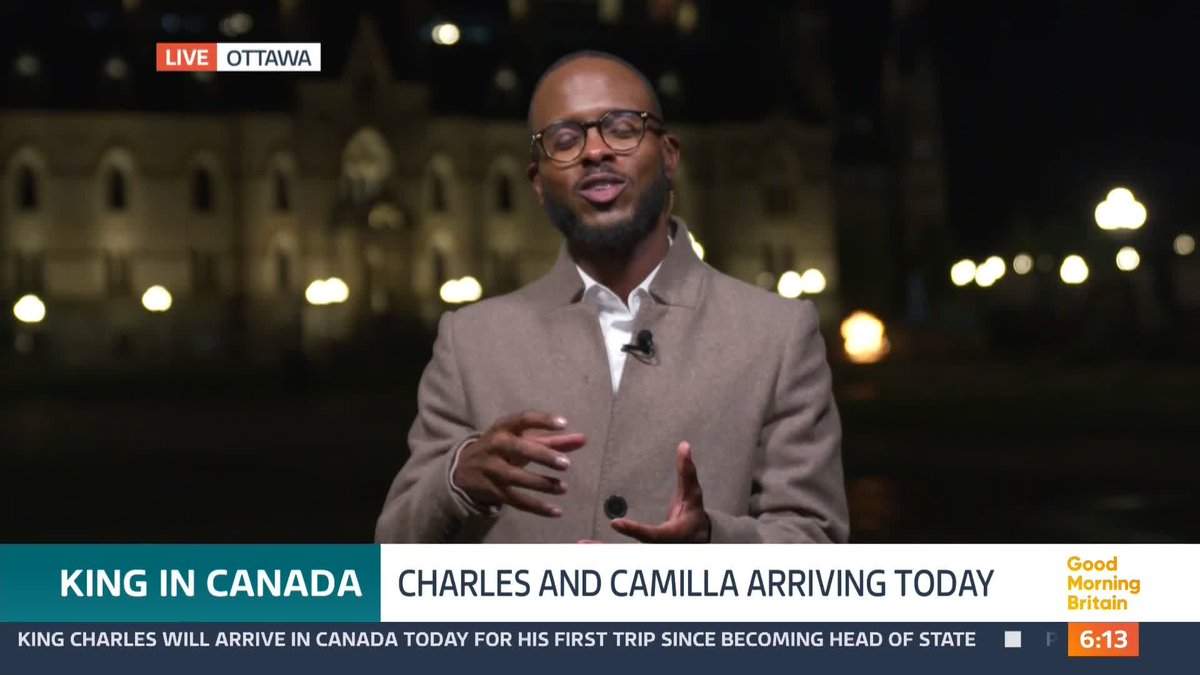 The King will make his first trip to Canada as its head of state. During their two-day visit, Charles will become only the second monarch, after Queen Elizabeth II, to attend the state opening of Canada's parliament. @noel_phillips reports.