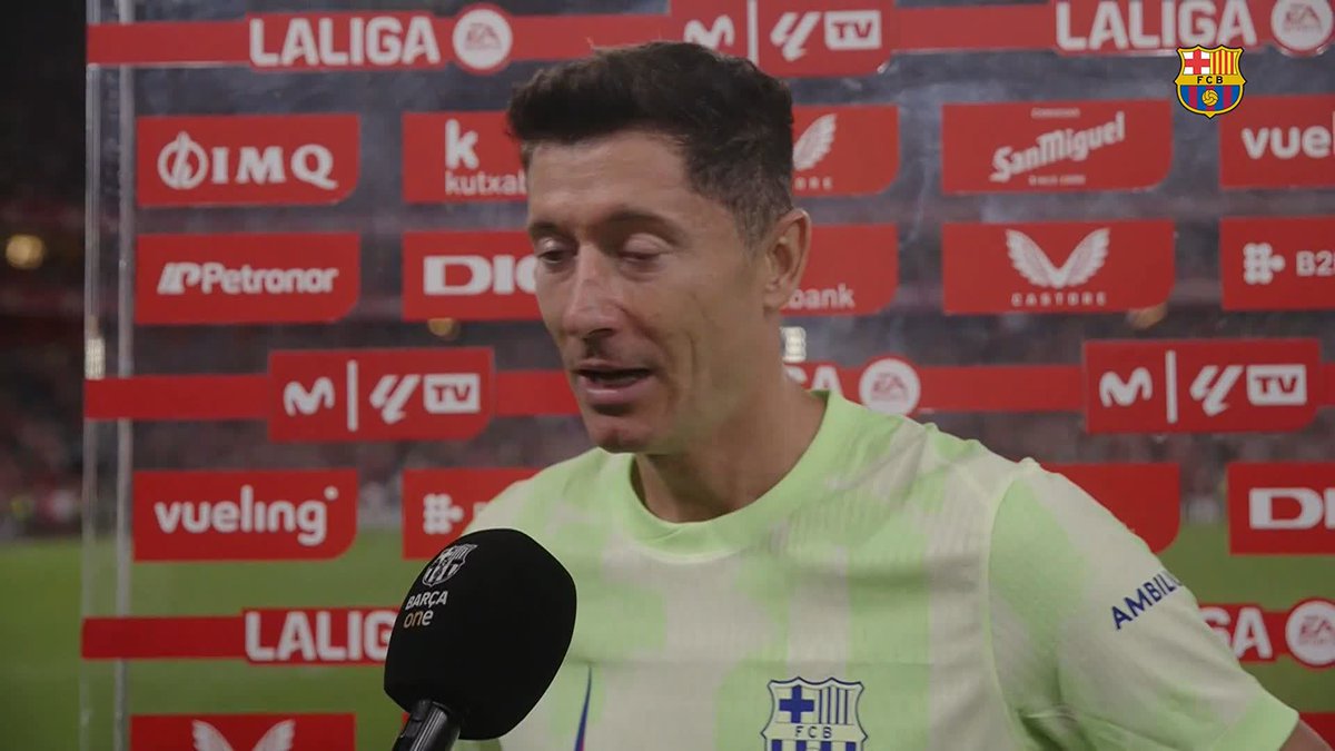 🎙️ ROBERT LEWANDOWSKI: “I'm very proud to be part of this team, of this Club, it's been something amazing and I'm trying to do my best not only with the goal but also with my attitude on and off the pitch because we have so many young players and we have to take care of them.”