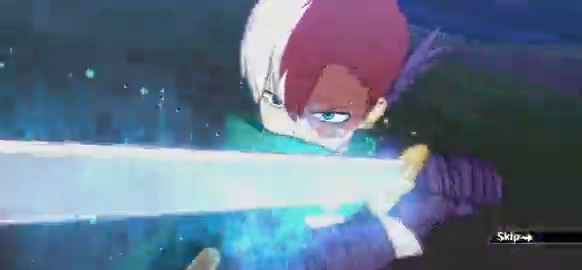 \プルスウルトラ演出紹介!/ UR【最果ての覇者】轟焦凍 氷炎をまとった圧巻の斬撃! 敵全体に中確率で燃焼を付与! 自分が平静の時、敵単体に回復阻害を付与! 敵が熱傷だったら、このスキルに必中を付与! 期間:~6/15(日)14:59予定 #ヒロトラ #ヒロアカ #僕のヒーローアカデミア