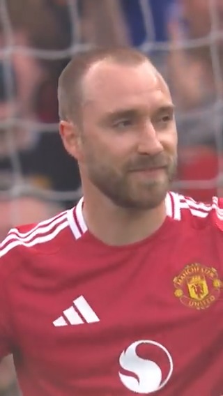 A final goal in United colours for Christian Eriksen ❤️ #MUFC