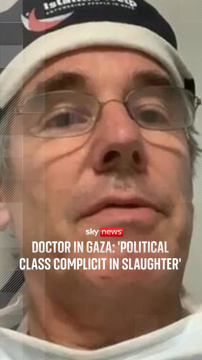Speaking from a hospital in Khan Younis, doctor Tom Potokar has a message for the "political class" who he says are enabling what is happening in Gaza.