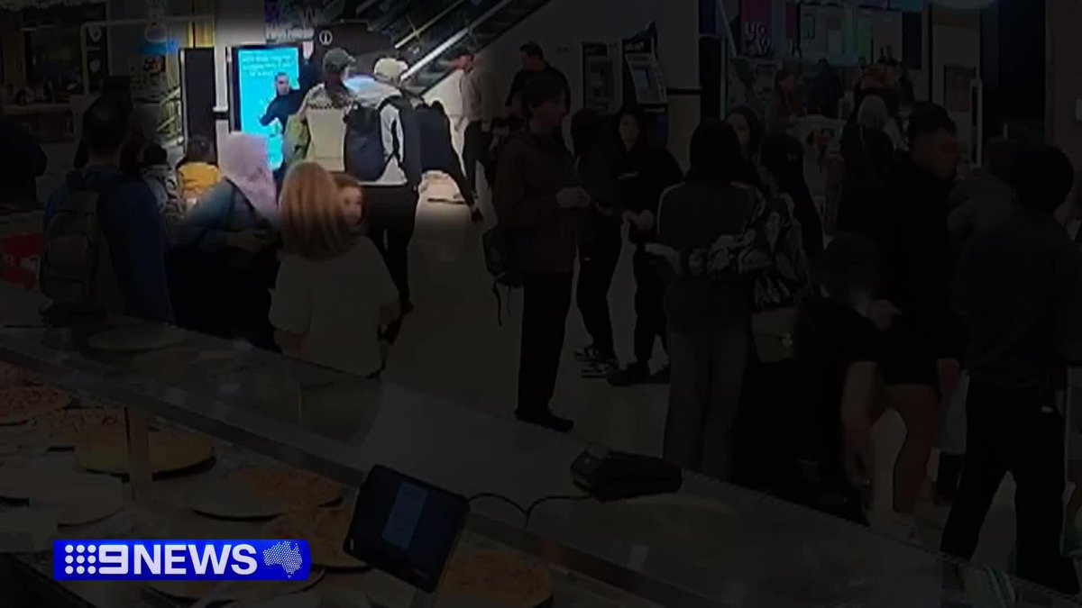 New vision from inside Northland Shopping Centre shows the moment brave bystanders wrestled a machete-wielding thug to the ground in front of shoppers. Four youths have been arrested over the rampage, which plunged the shopping centre into lockdown. Gillian Lantouris #9News
