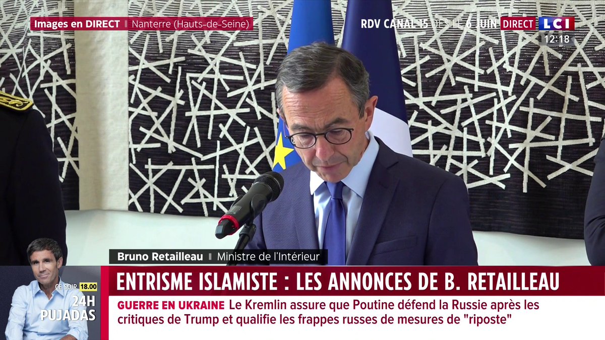 🗣️ Bruno Retailleau veut "faciliter les dissolutions des associations" en lien avec l'islamisme